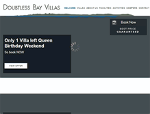 Tablet Screenshot of doubtlessbayvillas.co.nz